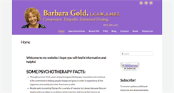 Desktop Screenshot of barbaragold.net